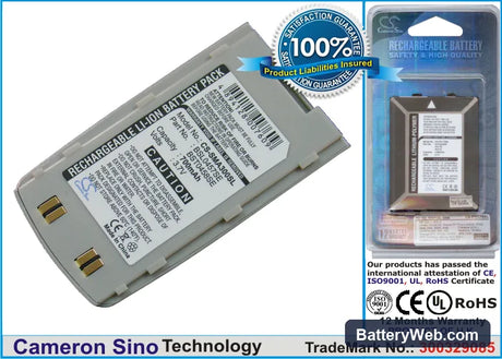 Samsung SGH-A300 Replacement Battery, 3.7V, 700mAh, Li-ion 1