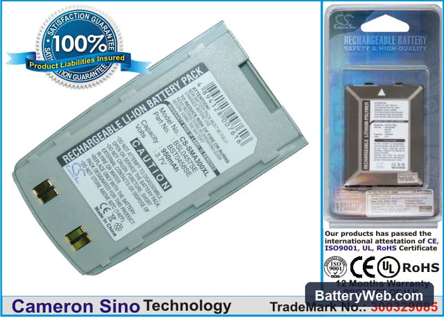Samsung SGH-A300 Replacement Battery, 3.7V, 950mAh, Li-ion 1