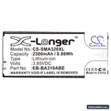 Samsung Galaxy A3 2016 Replacement Battery, 3.85V, 2300mAh, Li-ion 3