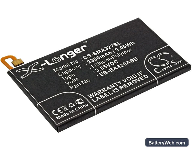 Samsung Galaxy A3 2017 Replacement Battery, 3.85V, 2350mAh, Li-Polymer 1