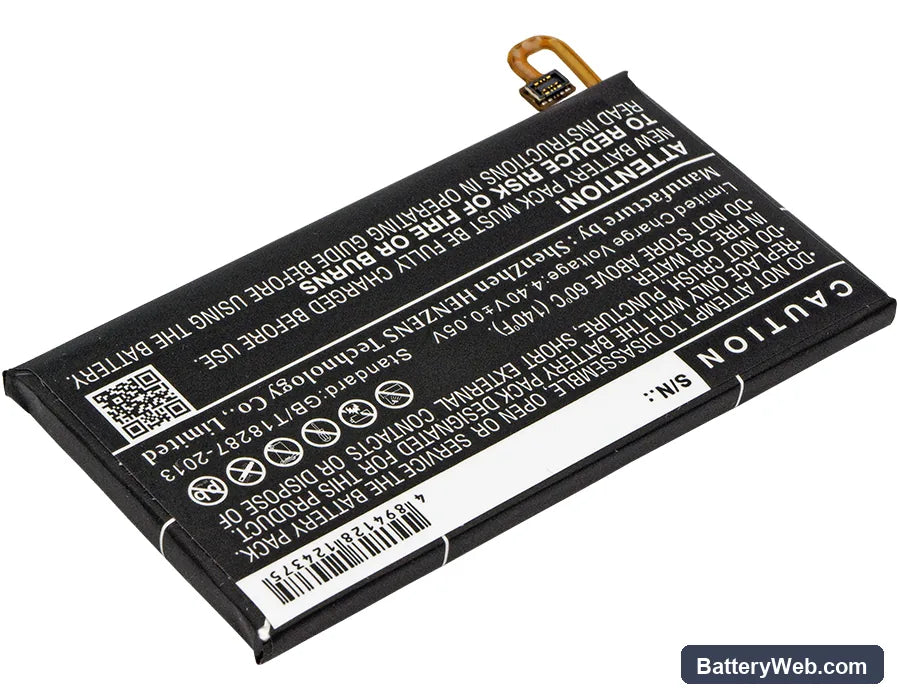 Samsung Galaxy A3 2017 Replacement Battery, 3.85V, 2350mAh, Li-Polymer 4