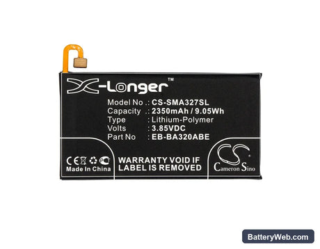 Samsung Galaxy A3 2017 Replacement Battery, 3.85V, 2350mAh, Li-Polymer 5