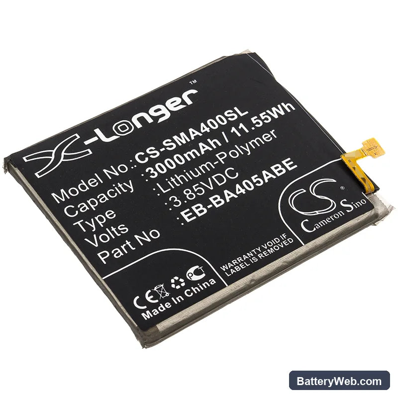Samsung Galaxy A40 Replacement Battery, 3.85V, 3000mAh, Li-Polymer 1