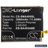 Samsung Galaxy A40 Replacement Battery, 3.85V, 3000mAh, Li-Polymer 3