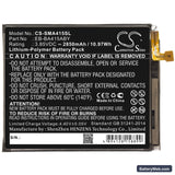 Samsung Galaxy A41 2020 Replacement Battery, 3.85V, 2850mAh, Li-Polymer 3