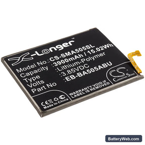Samsung Galaxy A50 Replacement Battery, 3.85V, 3900mAh, Li-Polymer 1