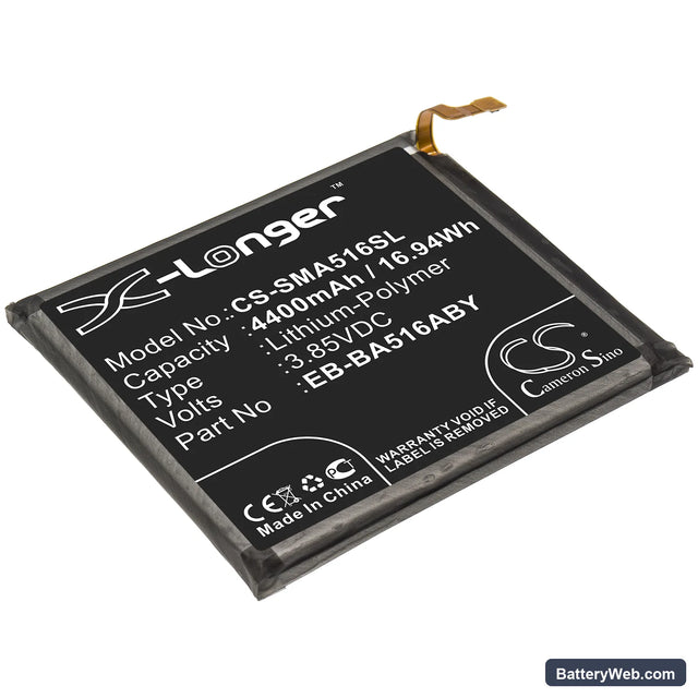 Samsung Galaxy A51 5G Replacement Battery, 3.85V, 4400mAh, Li-Polymer 1