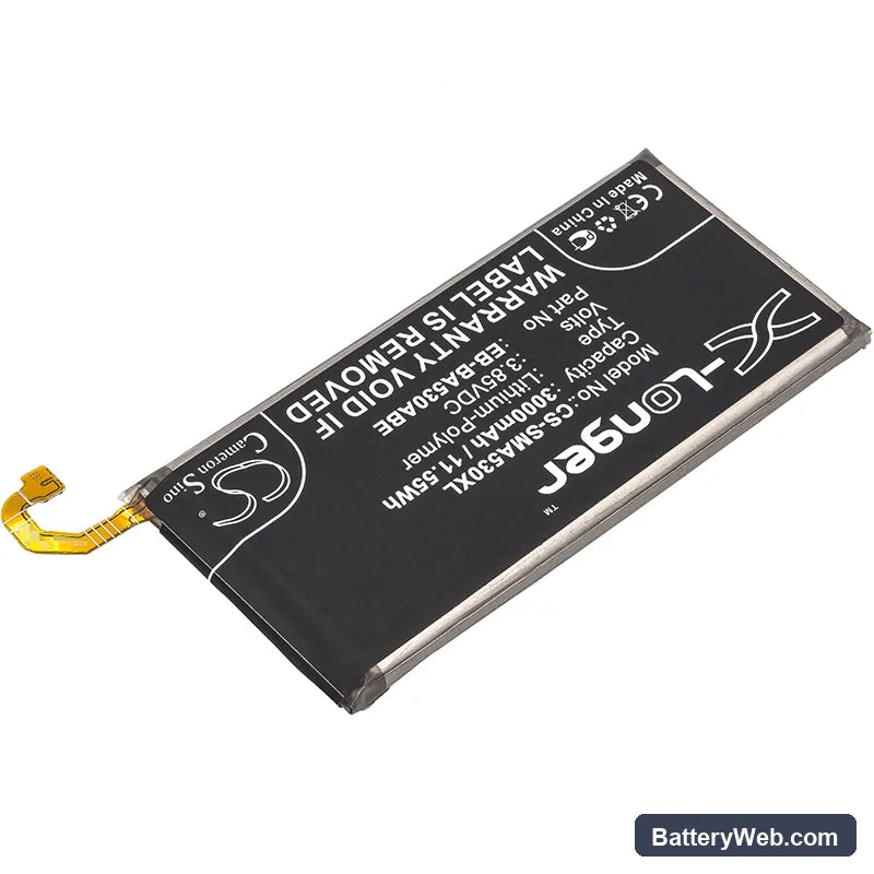 Samsung Galaxy A8 2018 Replacement Battery, 3.85V, 3000mAh, Li-Polymer 2