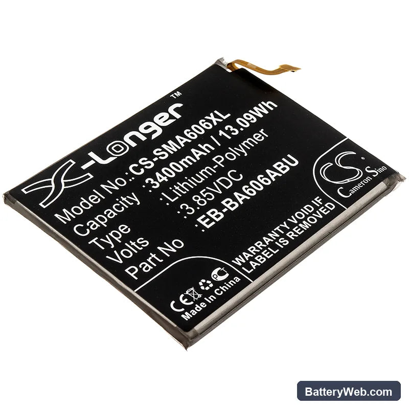 Samsung Galaxy A60 Replacement Battery, 3.85V, 3400mAh, Li-Polymer 1