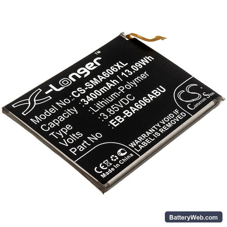 Samsung Galaxy A60 Replacement Battery, 3.85V, 3400mAh, Li-Polymer 1