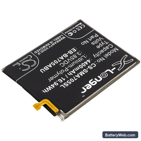 Samsung Galaxy A70 Replacement Battery, 3.85V, 4400mAh, Li-Polymer 2