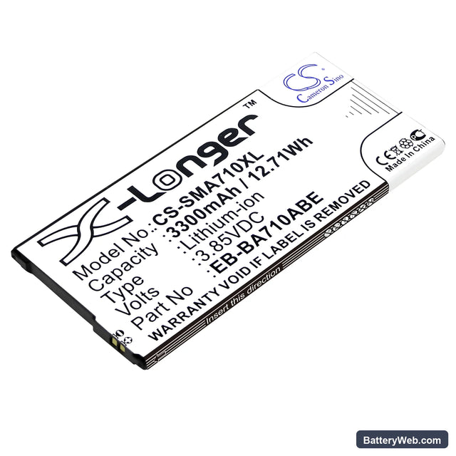 Samsung Galaxy A7 2016 Duos Replacement Battery, 3.85V, 3300mAh, Li-ion 1