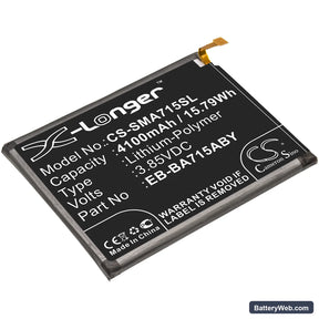 Samsung Galaxy A71 Replacement Battery, 3.85V, 4100mAh, Li-Polymer 1