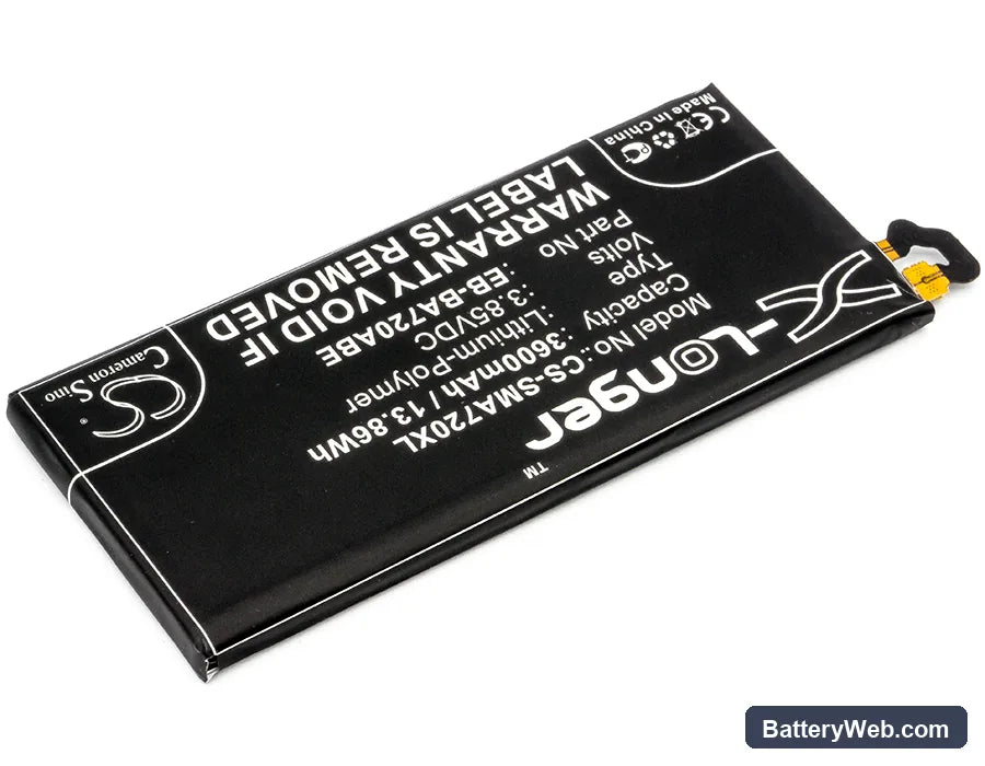 Samsung Galaxy A7 2017 Replacement Battery, 3.85V, 3600mAh, Li-Polymer 2