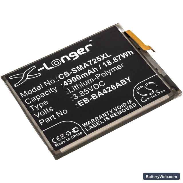 Samsung Galaxy A426 Replacement Battery, 3.85V, 4900mAh, Li-Polymer 1
