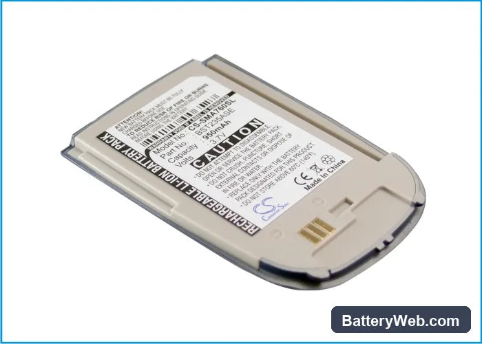 Samsung SPH-A760 Replacement Battery, 3.7V, 950mAh, Li-ion 1