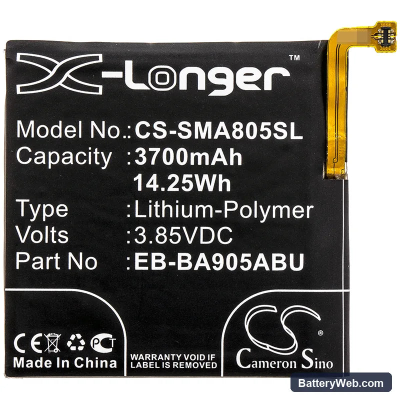Samsung Galaxy A80 Replacement Battery, 3.85V, 3700mAh, Li-Polymer 3