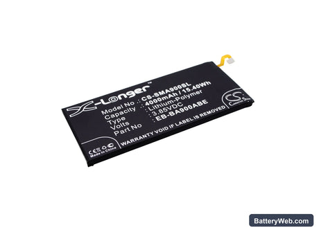 Samsung Galaxy A9 Replacement Battery, 3.85V, 4000mAh, Li-Polymer 1