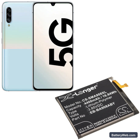 Samsung Galaxy A90 5G Replacement Battery, 3.85V, 4400mAh, Li-Polymer 5