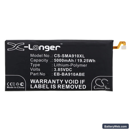 Samsung Galaxy A9 Pro 2016 Replacement Battery, 3.85V, 5000mAh, Li-Polymer 3