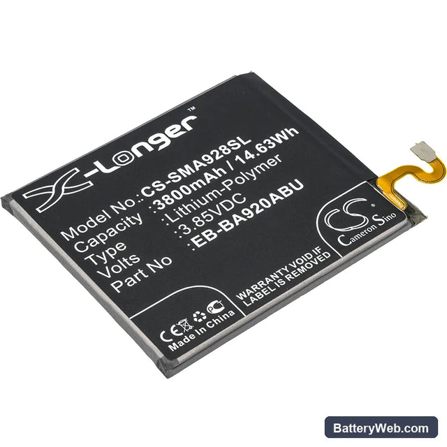 Samsung Galaxy A9 2018 Replacement Battery, 3.85V, 3800mAh, Li-Polymer 1