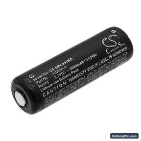 Somno Medics SomnoScreen type SSC051 Replacement Battery, 3.7V, 2600mAh, Li-ion 1
