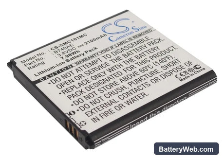 Samsung Galaxy S4 Zoom LTE Replacement Battery, 3.8V, 2100mAh, Li-ion 1