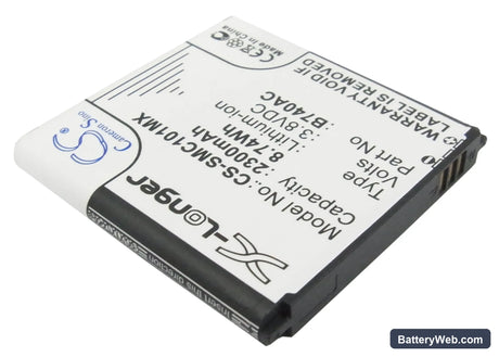 Samsung Galaxy K Replacement Battery, 3.8V, 2300mAh, Li-ion 2