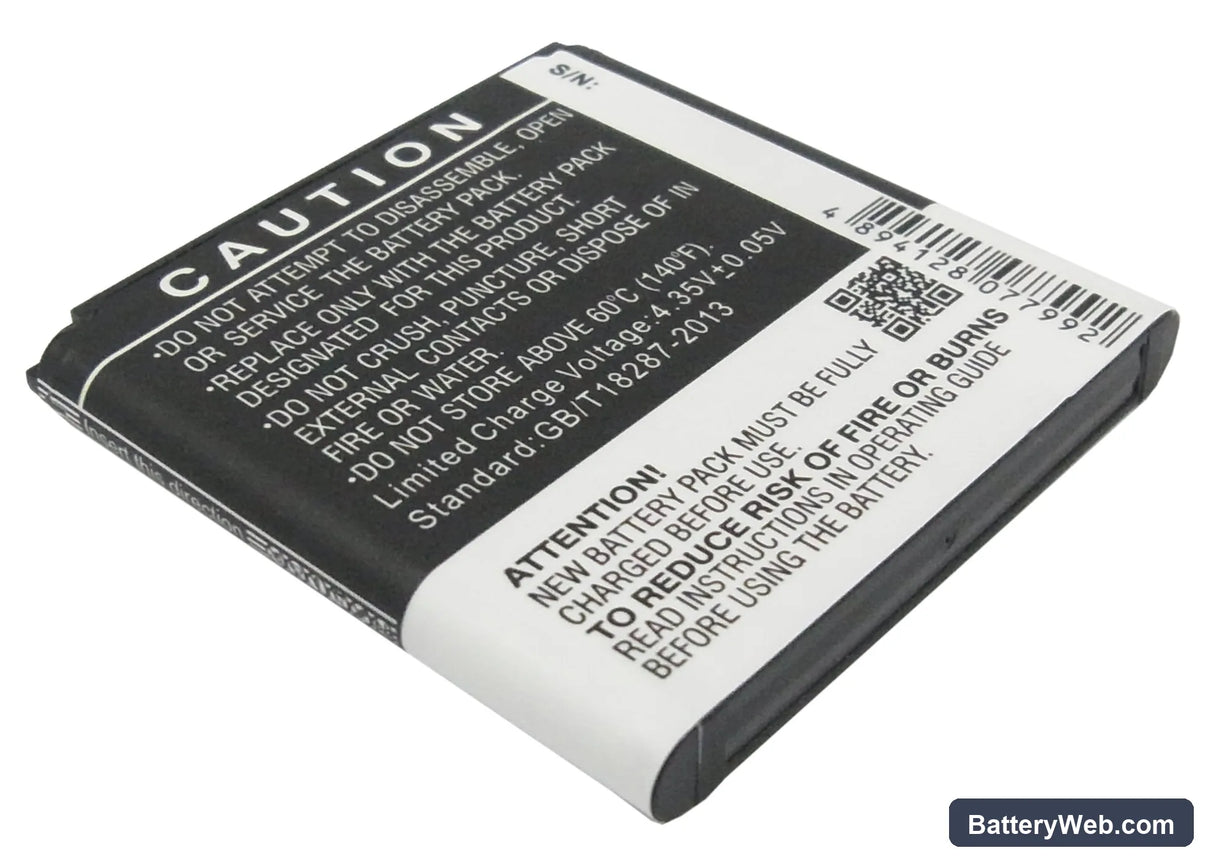 Samsung Galaxy K Replacement Battery, 3.8V, 2300mAh, Li-ion 4