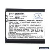 Samsung Gear 360 Replacement Battery, 3.85V, 1300mAh, Li-ion 3