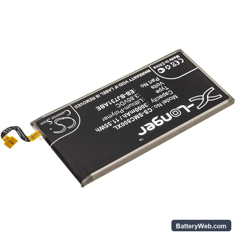 Samsung Galaxy C8 Duos Replacement Battery, 3.85V, 3000mAh, Li-Polymer 2