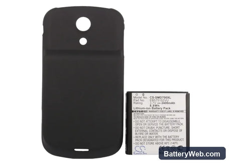 Sprint Galaxy S Replacement Battery, 3.7V, 2400mAh, Li-ion 5