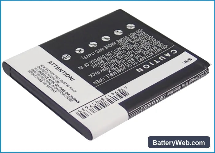 Samsung SHV-E120S Replacement Battery, 3.7V, 1800mAh, Li-ion 3