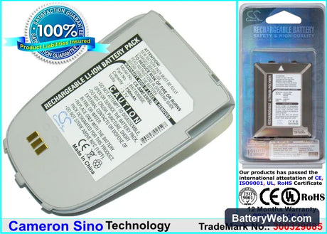 Samsung SGH-E308 Replacement Battery, 3.7V, 750mAh, Li-ion 1