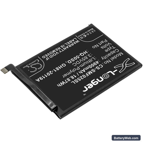 Samsung Galaxy A02s Replacement Battery, 3.85V, 4900mAh, Li-Polymer 2