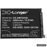 Samsung Galaxy A02s Replacement Battery, 3.85V, 4900mAh, Li-Polymer 3
