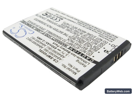 Samsung SGH-F400 Replacement Battery, 3.7V, 650mAh, Li-ion 2