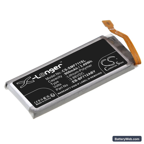 Samsung Galaxy Z Flip 3 Replacement Battery, 3.88V, 900mAh, Li-Polymer 1