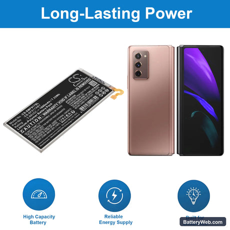 Samsung Galaxy W21 5G Replacement Battery, 3.88V, 1890mAh, Li-Polymer 5