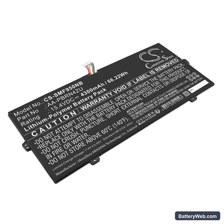 Samsung 930QCJ Replacement Battery, 15.4V, 4300mAh, Li-Polymer 1