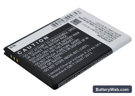 Samsung SM-G110 Replacement Battery, 3.7V, 1250mAh, Li-ion 4