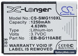 Samsung SM-G110 Replacement Battery, 3.7V, 1250mAh, Li-ion 5