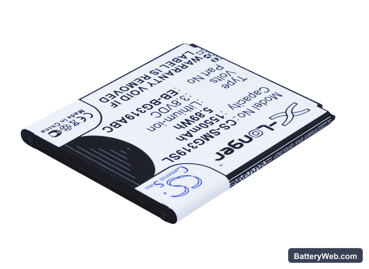 Samsung SM-G3139D Replacement Battery, 3.8V, 1550mAh, Li-ion 2