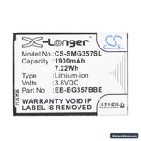 Samsung SM-G357M Replacement Battery, 3.8V, 1900mAh, Li-ion 3