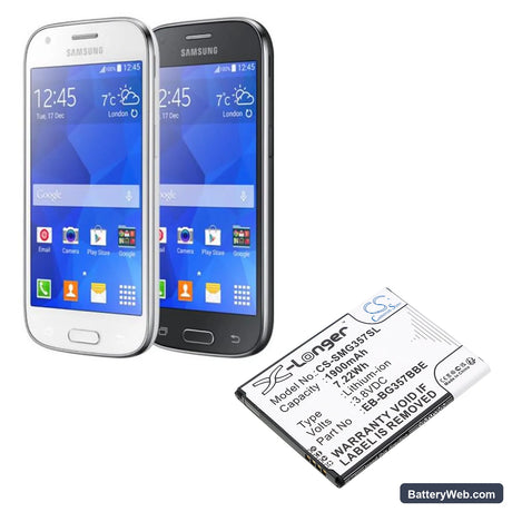 Samsung SM-G357M Replacement Battery, 3.8V, 1900mAh, Li-ion 4