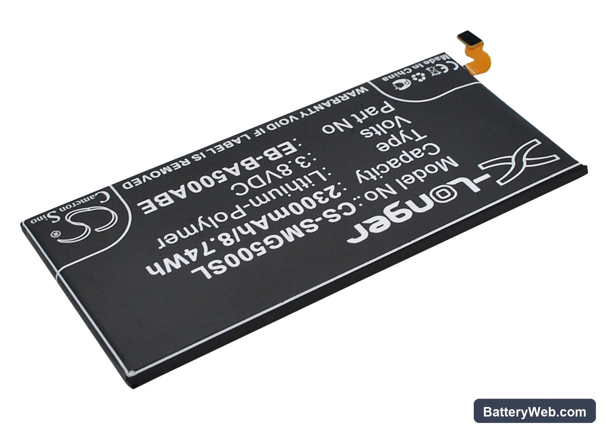 Samsung Galaxy A5 Replacement Battery, 3.8V, 2300mAh, Li-Polymer 2