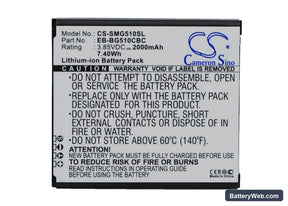 Samsung Galaxy Core Max Replacement Battery, 3.85V, 2000mAh, Li-ion 1