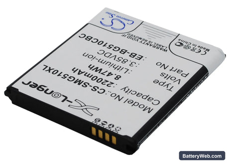Samsung SM-G510F Replacement Battery, 3.85V, 2200mAh, Li-ion 2