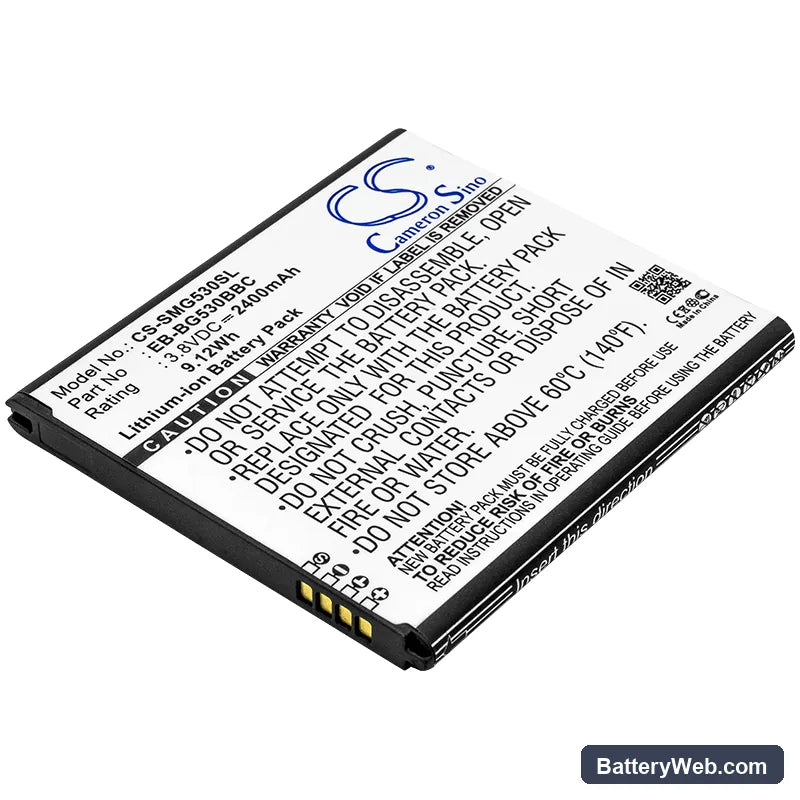 Samsung Replacement Battery, 3.8V, 2400mAh, Li-ion 1