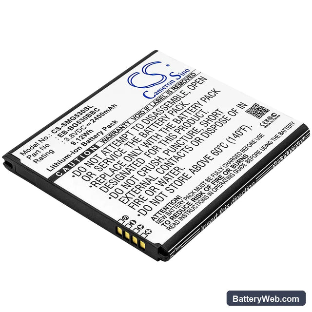 Samsung Replacement Battery, 3.8V, 2400mAh, Li-ion 1